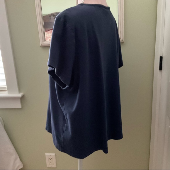 PENMAN’S PLUS, NAVY BLUE EMBROIDERED T- SHIRT, SIZE 2X - Picture 4 of 9